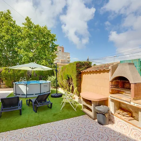 Casa Con Piscina Privada Y Bbq - Playa 12min A Pie Ferienhaus *